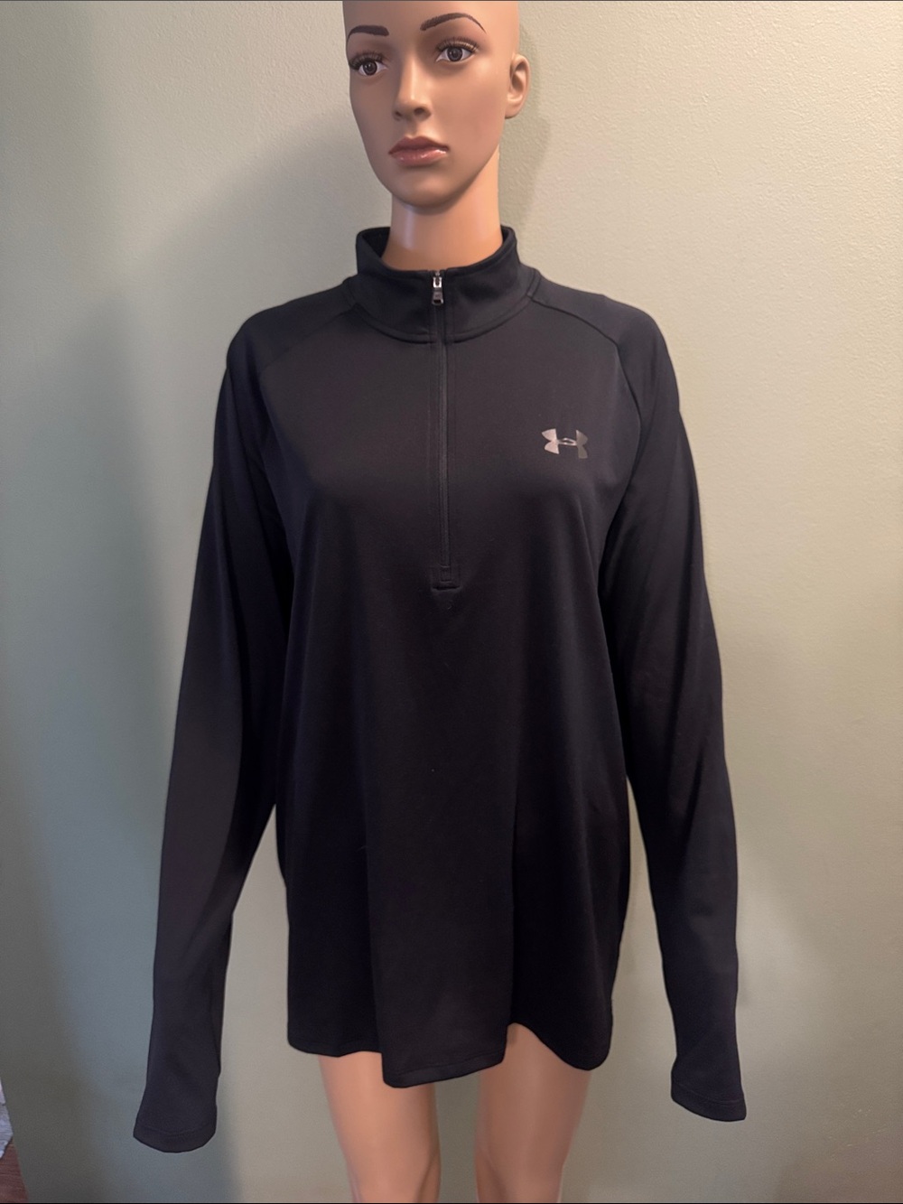 Under Armour Black Half-Zip Athletic Top